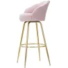 Fauteuil de bar en tissu et métal Vienna