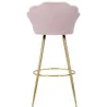 Fauteuil de bar en tissu et métal Vienna
