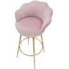 Fauteuil de bar en tissu et métal Vienna