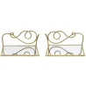 Etagères murales en métal Coppia 41.5 x 18 x 20.5 cm (Lot de 2)