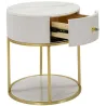 Table de chevet en métal Montpellier 42 x 48 cm