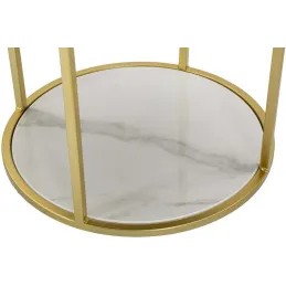 Table de chevet en métal Montpellier 42 x 48 cm