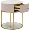 Table de chevet en métal Montpellier 42 x 48 cm
