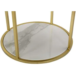 Table de chevet en métal Montpellier 42 x 48 cm