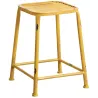 Tabouret carré en métal