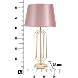 Lampe à poser en métal Krista 33 x 64 cm