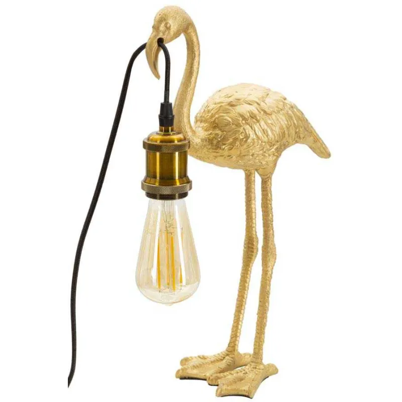Lampe à poser en polyrésine Flamingo