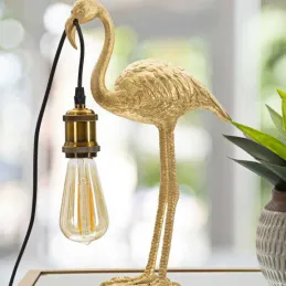 Lampe à poser en polyrésine Flamingo