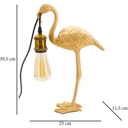 Lampe à poser en polyrésine Flamingo