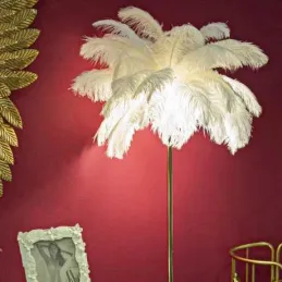 Lampadaire en métal et plastique Palm 55 x 160 cm