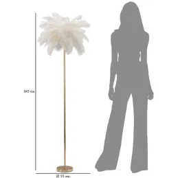 Lampadaire en métal et plastique Palm 55 x 160 cm