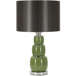 Lampe à poser en verre et métal Eva