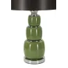 Lampe à poser en verre et métal Eva