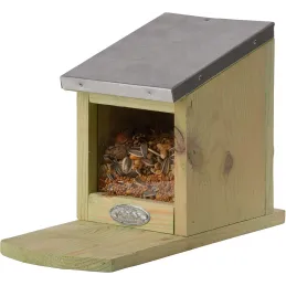 Mangeoire ecureuil en bois et zinc