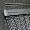 Rideau de porte en PVC blanc et transparent Lazio