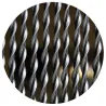 Rideau de porte en PVC gris et noir Riva
