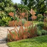 Treillis brise vue en 5 parties Fleurs