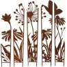 Treillis brise vue en 5 parties Fleurs