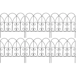 Bordure de jardin métal volutes