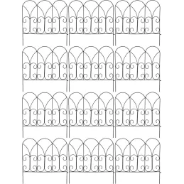 Bordure de jardin métal volutes