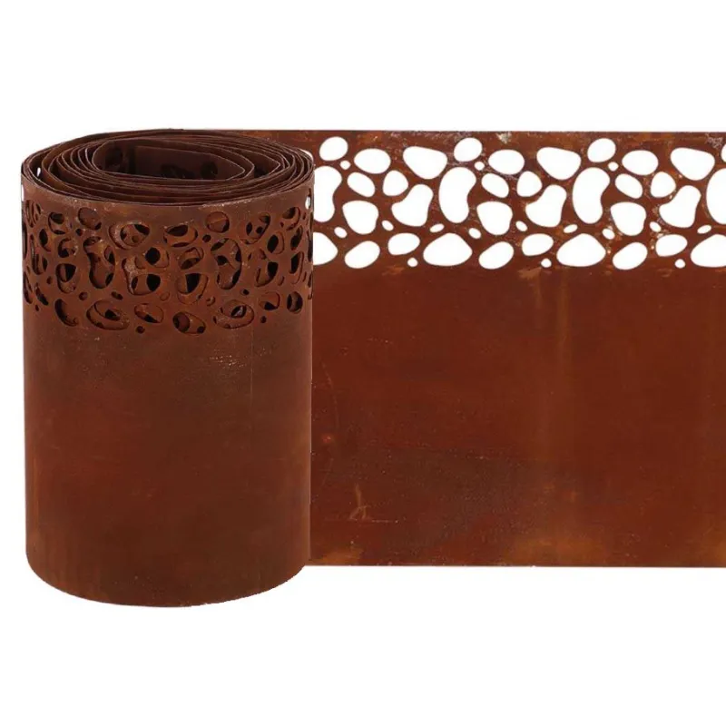 Bordure de pelouse en acier 480 x 20 cm