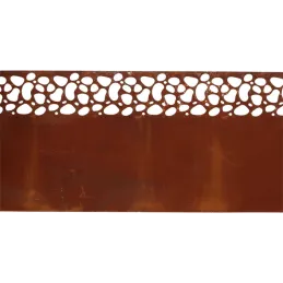 Bordure de pelouse en acier 480 x 20 cm