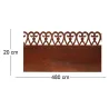 Bordure de pelouse en acier 480 x 20 cm