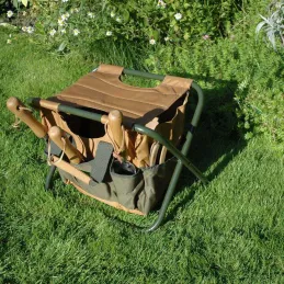 Tabouret sac range outils de jardinage