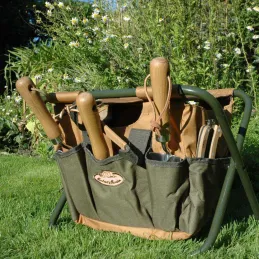Tabouret sac range outils de jardinage
