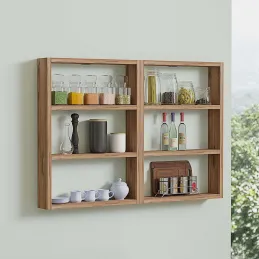Etagère murale en agglomeré Hexa