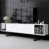 Meuble TV en aggloméré et métal Chrome Line
