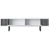 Meuble TV en aggloméré et métal Chrome Line