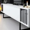 Meuble TV en aggloméré et métal Chrome Line