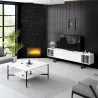 Meuble TV en aggloméré et métal Chrome Line