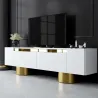 Meuble TV en aggloméré et métal Bohem