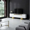 Meuble TV en aggloméré et métal Bohem