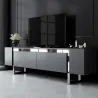 Meuble TV en aggloméré et métal Yildiz