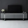 Meuble TV en aggloméré et métal Yildiz