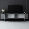 Meuble TV en aggloméré et métal Yildiz
