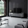 Meuble TV en aggloméré et métal Yildiz