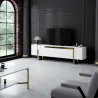Meuble TV en aggloméré et métal Yildiz