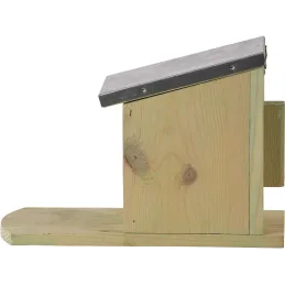Mangeoire ecureuil en bois et zinc