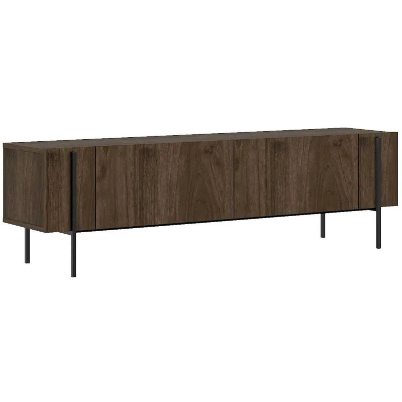 Meuble TV en aggloméré et métal Herman