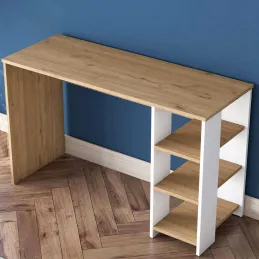 Bureau avec étagères en aggloméré Harry