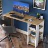 Bureau avec étagères en aggloméré Harry