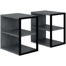 Bout de canapé en aggloméré Echo (Lot de 2)