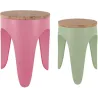 Ensemble de 2 tabourets Double Funky