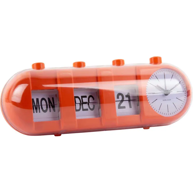 Réveil Retro Tube Calendar Flip
