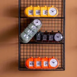 Réveil Retro Tube Calendar Flip