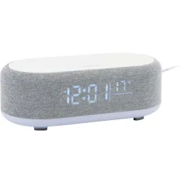 Reveil avec chargeur induction et enceinte Bluetooth Vogue